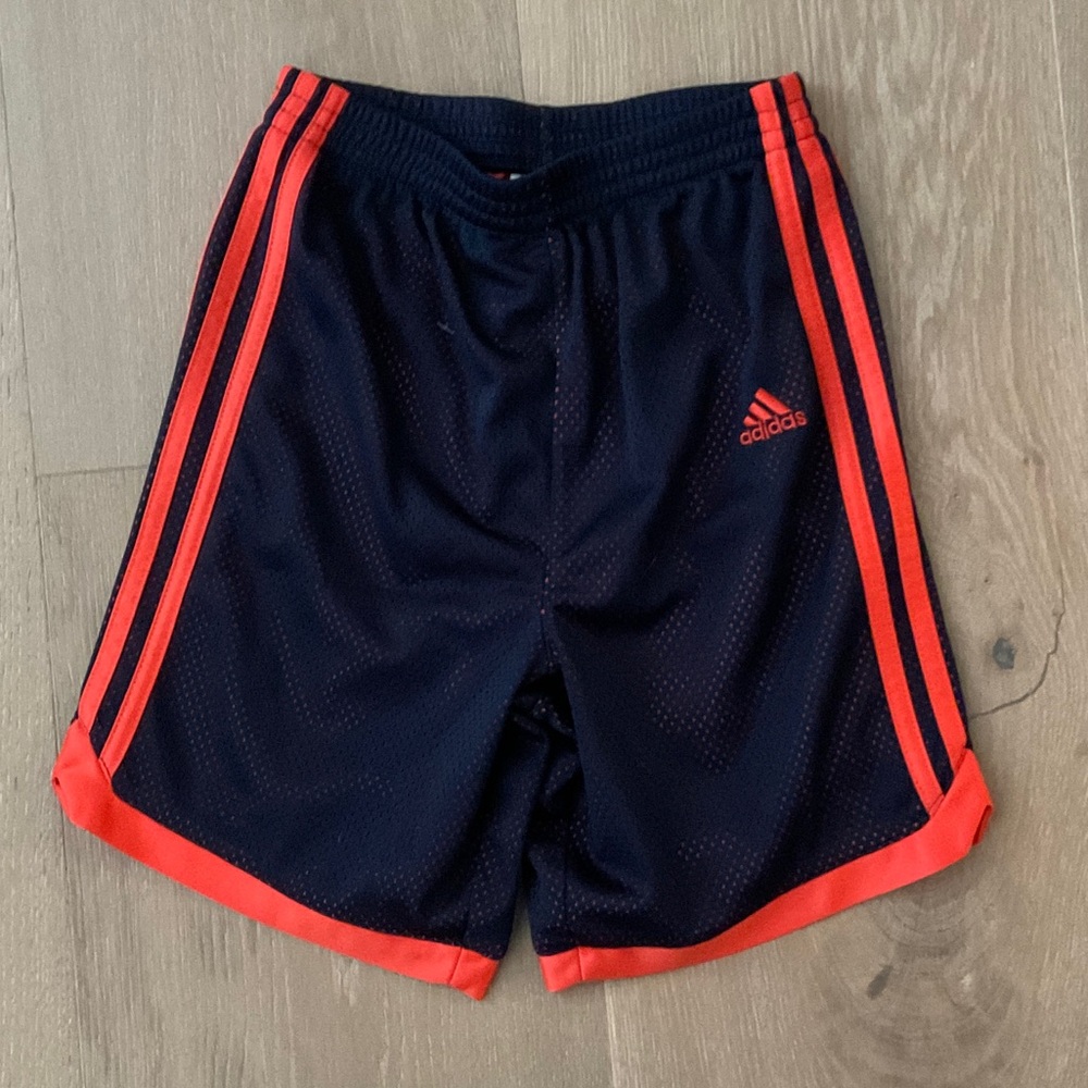 Adidas Navy and Red Sports Shorts